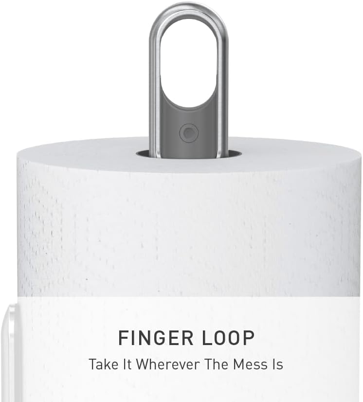 Simple Human Standing Paper Towel Holder with Spray Pump, Brushed Stainless Steel - Image 5